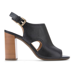 Geox Women's Audalies Sandal Black Leather | Geox D824WB Blk Leather