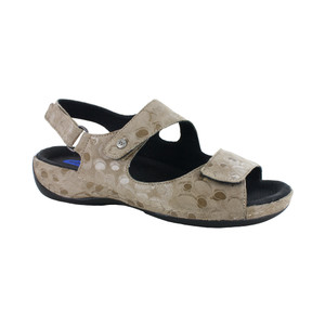 Wolky Women's Liana Sandal Beige Circles | Wolky 31512390 Beige Circles