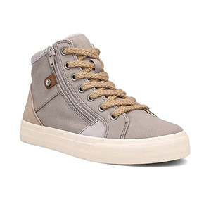Taos Women's Top Soul High Top Sneaker Grey/Ecru Distressed | Taos TST 14142 GYED