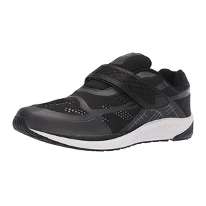 Propet Men's One Strap Walking Shoe Black/Dark Grey | Propet MAA023M Blk/Dk Grey