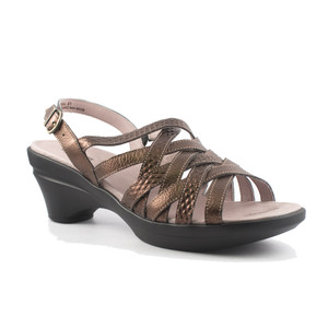 Dromedaris Women's Louise Sandal Bronze | Dromedaris Louise Bronze