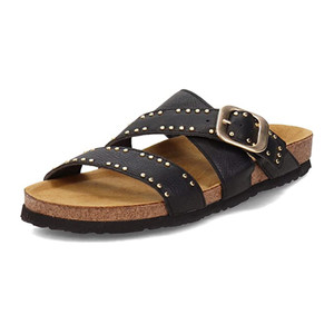 Naot Women's Carolina Slide SandalSoft Black Leather | Naot 7294 BA6 Soft Black