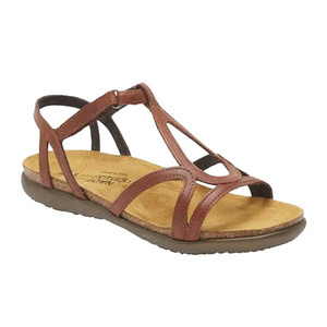 Naot Women's Dorith Sandal Soft Chestnut Leather | Naot 4710 ED0 Soft Chestnut