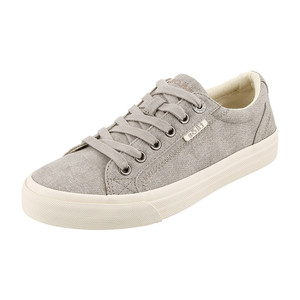 Taos Women's Plim Soul Sneaker Grey Wash Canvas | Taos PLS 13644 Grey