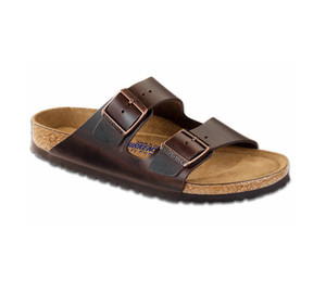 Birkenstock Women's Arizona SF Sandal Brown Amalfi Leather | Birk 552341 Brown Amalfi Womens