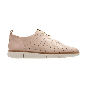 Clarks Women's Tri Etch Sneaker Pink Leather | Clarks 32527 Pink Leather