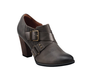 Indigo By Clarks Heath Woodlark Grey Leather Ladies Dress Shoes | Indigo 63078 Grey Leather