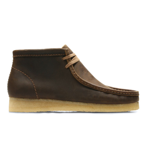 men's clarks wallabee beeswax leather