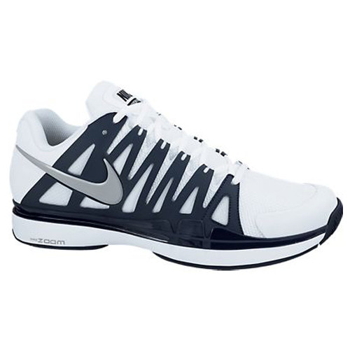 Nike Zoom Vapor 9 Tour White/Navy Mens Tennis Shoes - | Discount
