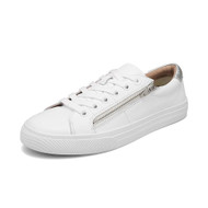 Taos Women's Z Soul Lux Sneaker White/Silver Leather