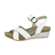 Naot Women's Throne Sandal Soft White Leather