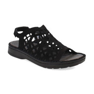 Naot Women's Amadora Sandal Black Velvet Nubuck