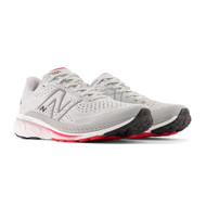 New Balance Men's M860S13 Running Shoe Light Aluminum/Red