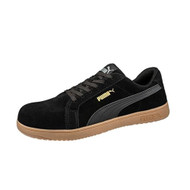 PUMA SAFETY Women's Iconic Suede Work Shoe Black/Gum Suede