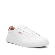 Taos Women's Heart & Soul Lux Sneaker White/Red Leather