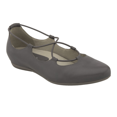 Earthies Women's Essen Flat Grey Discount Earthies Ladies Shoes