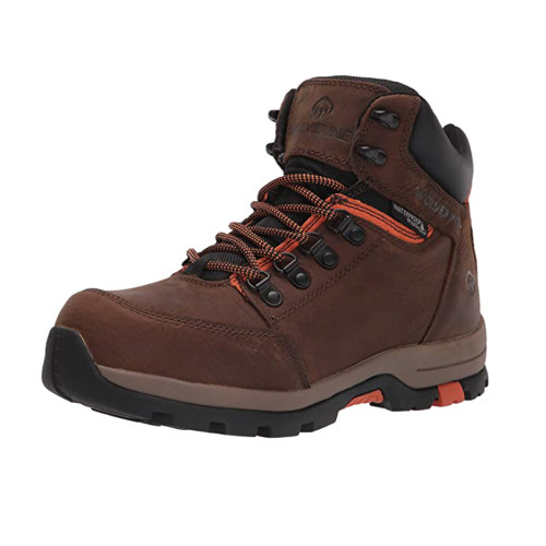 WOLVERINE Men's Grayson WP Steel Toe Mid Work Boot Brown Discount