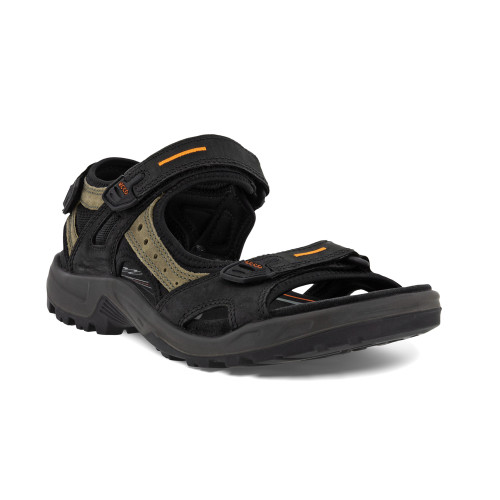 ECCO Men's Yucatan Offroad Sport Sandal Black Discount ECCO Men's