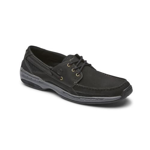 Dunham Men's Captain Boat Shoe Black Discount Dunham Men's Shoes