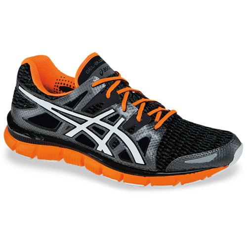 Asics Gel Blur 33 2.0 Black/White/Safety Orange Mens - Discount Asics Men's Athletic & - Shoolu.com | Shoolu.com