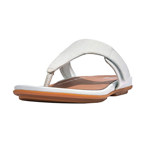 FitFlop Women's Gracie Adjustable Canvas Toe-Post Sandal - Blue | Discount  Fitflop Ladies Sandals \u0026 More - Shoolu.com | Shoolu.com