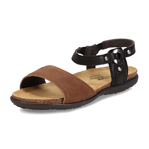 Naot Women's Geneva Leather Sandal – Brown Haze, Cushioned Leather Footbed, Buckle Strap, Super Comfy & Stylish - View #4