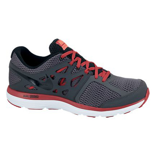 Nike Dual Fusion Lite Grey/Red Mens Running Shoes  display picture 3