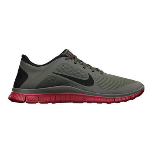 Nike 4.0 V3 Grey/Red Running Shoes - | Discount Nike & More - Shoolu.com | Shoolu.com