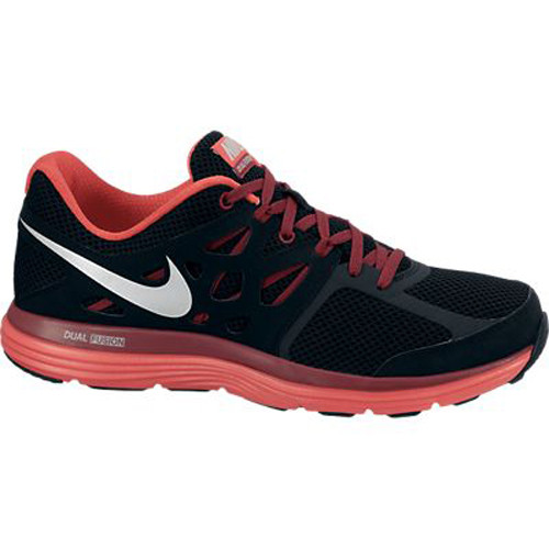 New Nike Dual Fusion Lite Black/Red Mens Running Shoes  display picture 1