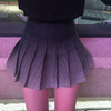 PASTEL GOTH COLLEGE HIGH WAIST PLEATED MINI SKIRT-Cosmique Studio-Aesthetic-Egirl-Grunge-Clothing