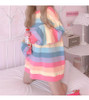 KOREAN PASTEL SOFT GIRL RAINBOW TEE-Cosmique Studio-Aesthetic-Egirl-Grunge-Clothing