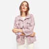 RIPS DETAIL PINK DENIM JACKET-Cosmique Studio-Aesthetic Clothing Store