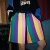 80S VINTAGE RAINBOW SHORTS-Cosmique Studio