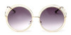 VINTAGE ROUND BIG SIZE OVERSIZED SUNGLASSES - Cosmique Studio