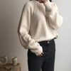 KOREAN STYLE SOFT SOLID SWEATER-Cosmique Studio-aesthetic-clothing-store