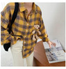 AESTHETIC STYLE PLAID SHIRT WITH BEAR-aesthetic-clothing-cosmiquestudio.com