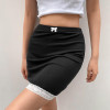 Y2K AESTHETIC LACE BLACK MINI SKIRT-Cosmique Studio-Aesthetic-Outfits