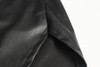 SEXY BLACK PU LEATHER SPLIT MINI SKIRT-Cosmique Studio-Aesthetic-Outfits