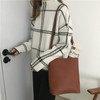 KOREAN VINTAGE PLAID CASUAL SWEATER-Cosmique Studio-Aesthetic-Outfits