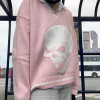 SOFT EGIRL SKULL PRINT SWEATER-Cosmique Studio-Aesthetic-Outfits