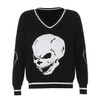 Soft Egirl Skull Print Sweater
