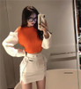 SOFT KOREAN SEXY CROP SWEATER-Cosmique Studio-Aesthetic-Outfits
