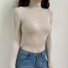 CASUAL TURTLENECK LONG SLEEVE BODYSUIT - Cosmique Studio - Aesthetic Outfits