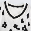 INDIE AESTHETIC KNITTED COW SWEATER - Cosmique Studio - Aesthetic Outfits