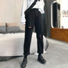 EDGY BLACK HOLE DENIM PANTS - Cosmique Studio - Aesthetic Outfits