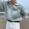 RETRO KNITTED WARM SWEATER - Cosmique Studio - Aesthetic Outfits