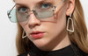 COOL GIRL RECTANGLE SUNGLASSES - Cosmique Studio - Aesthetic Outfits