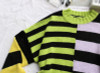 Y2K ASYMMETRIC STRIPED KNITTED SWEATER - Cosmique Studio - Aesthetic Outfits