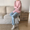 VSCO GIRL O-NECK KNITTED SWEATER - Cosmique Studio