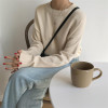 VSCO GIRL O-NECK KNITTED SWEATER - Cosmique Studio